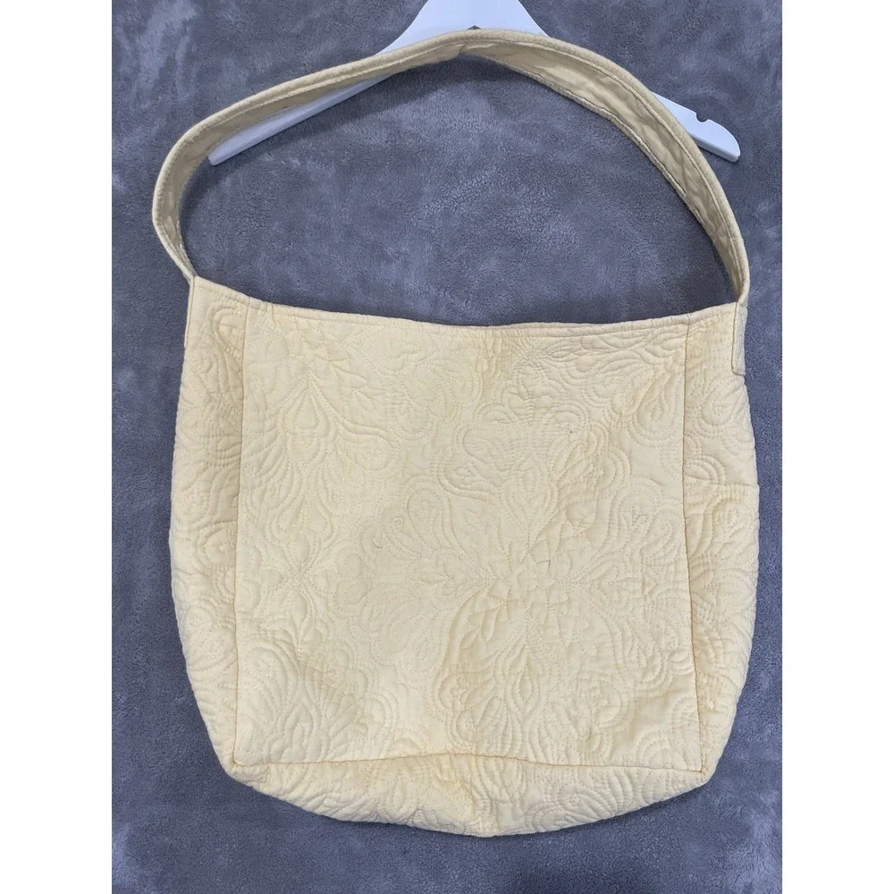 Cupcakes And Cashmere Quilted Bag Shoulder Tote Butter Yellow Whimsy Shop Travel